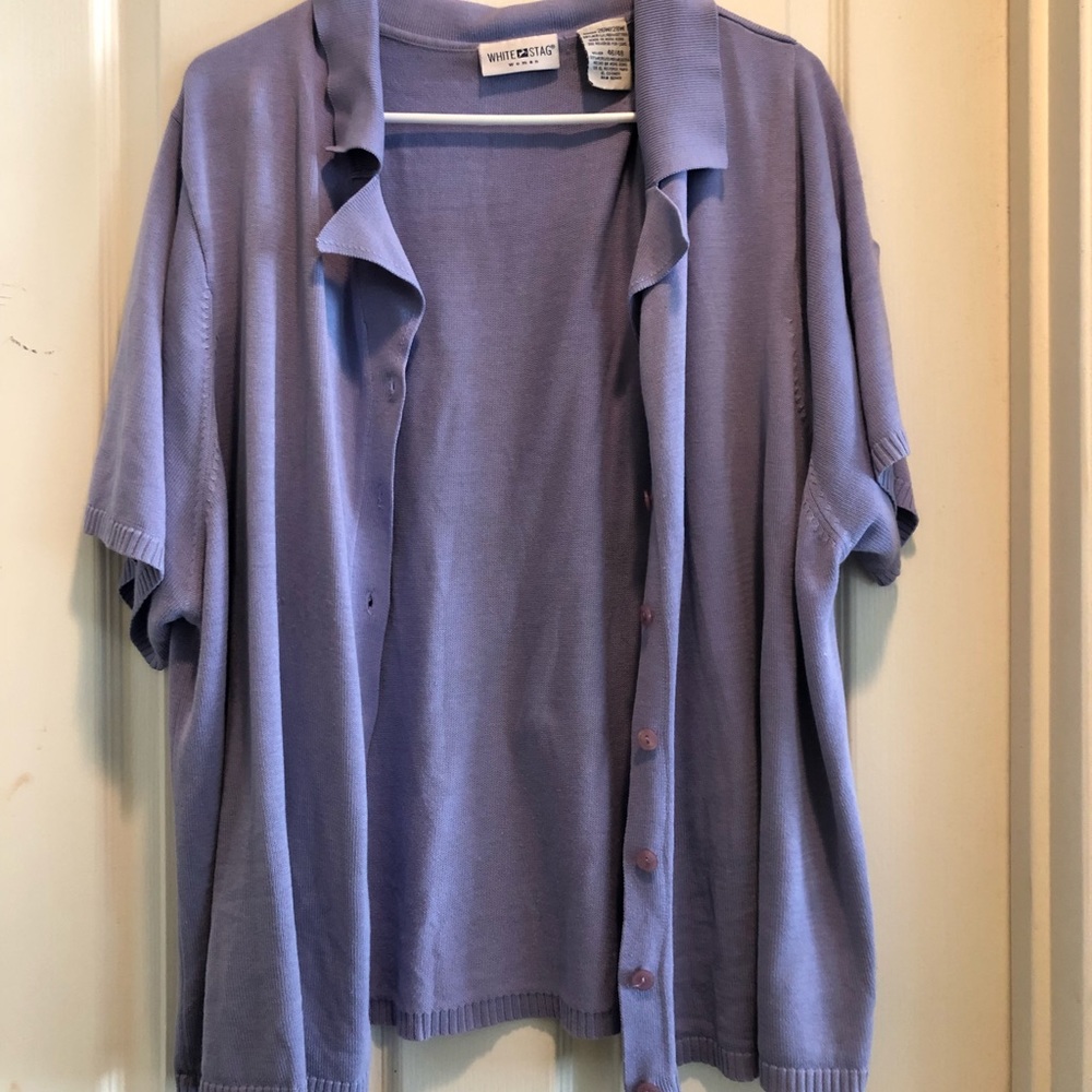 white stag lilac polo shirt